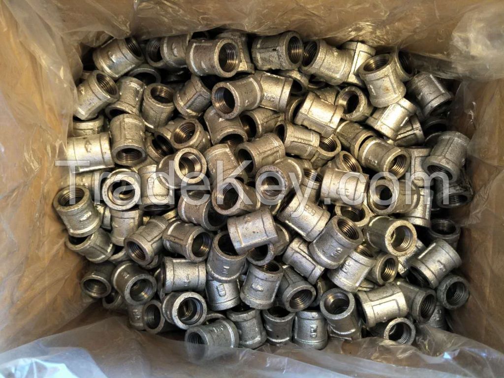 Malleable iron pipe fittings NPT Thread hot deep galvanized fittings
