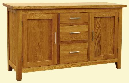 solid oak cabinet