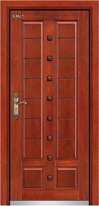 Steel wooden armored door