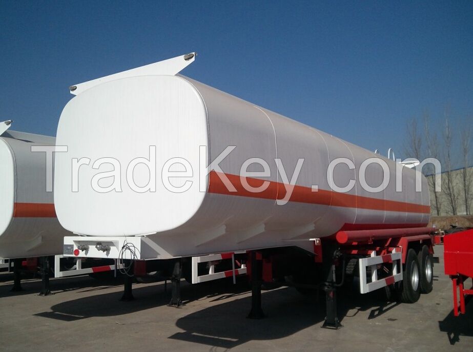 40 50 60 m3 Cbm Petrol Diesel oil Tanker Trailers with 2 3 4 Compartments with Q235 material