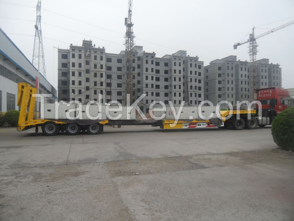 3 4 5 Axles 40 50 60 Tons Lowboy Lowbed Low Bed Trailer with material Q345