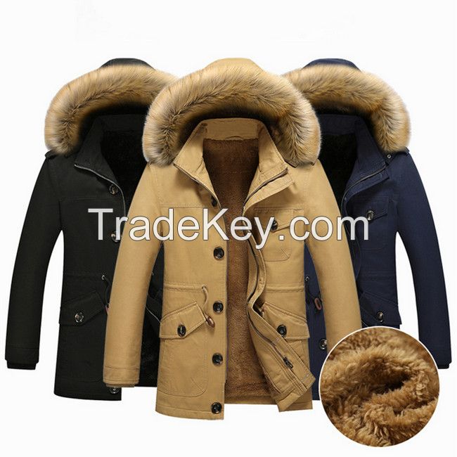 Men's Jacket Warm Cotton Coats M-5XL Size Brand Clothing Cheap Wholesale