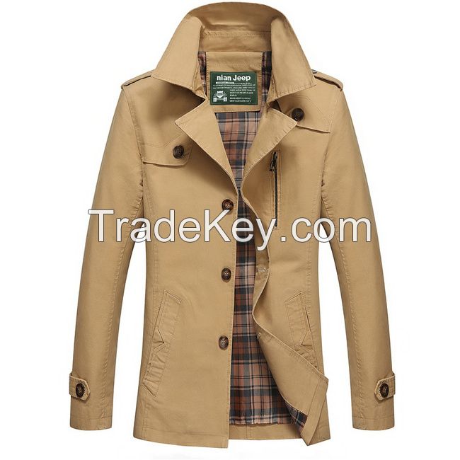 Brand Clothing Men's Jacket Cotton Coats M-5XL Size Multiple Color Outerwear Cheap Wholesale