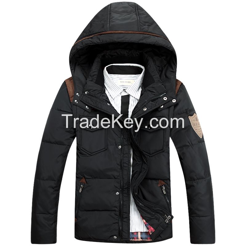 Men's Down Jackets Winter Warm Outerwear M-3XL Size Brand Clothing Cheap Wholesale