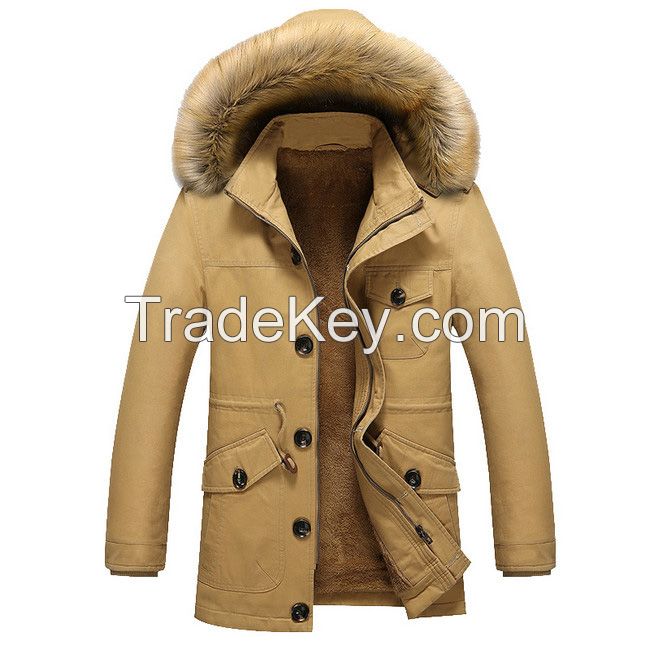 Men's Jacket Warm Cotton Coats M-5XL Size Brand Clothing Cheap Wholesale