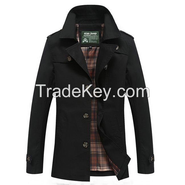 Brand Clothing Men's Jacket Cotton Coats M-5XL Size Multiple Color Outerwear Cheap Wholesale