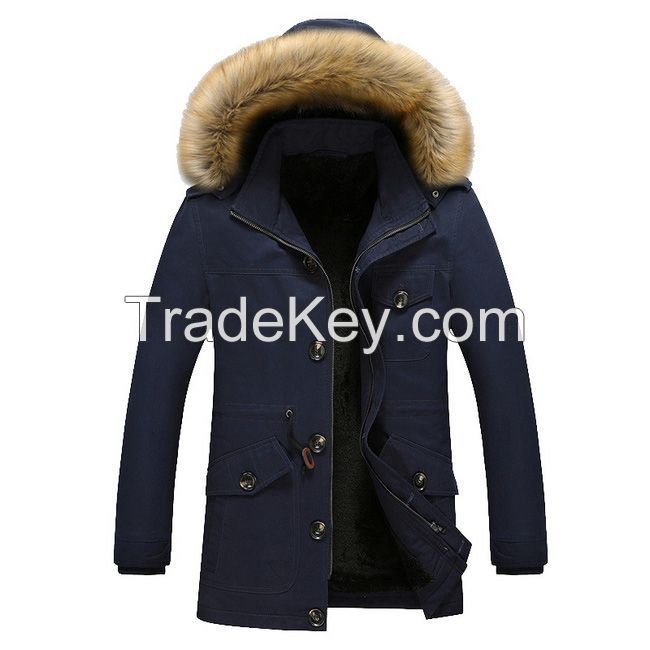 Men's Jacket Warm Cotton Coats M-5XL Size Brand Clothing Cheap Wholesale