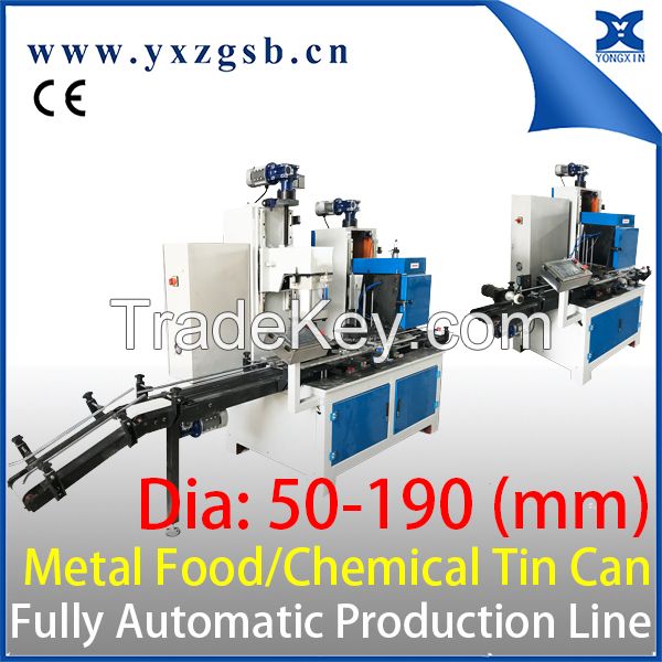 0.25-5L Round Chemical Can Making Packaging Line