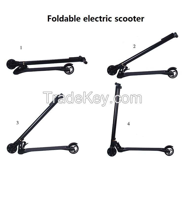 24V 250W Light weight carbon fiber electric scooter for Personal transport