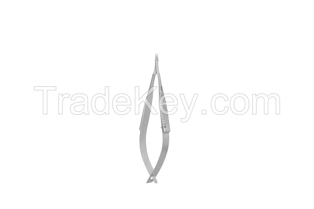 S11035-08 VANNAS Spring Scissors (Triangular)-S/S Str/2.5*0.1mm/8cm