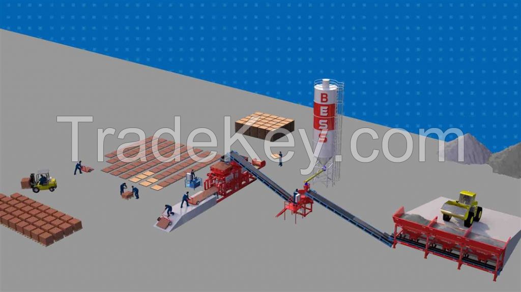 PRS 402 SEMI AUTOMATIC PAVING BLOCK MACHINE