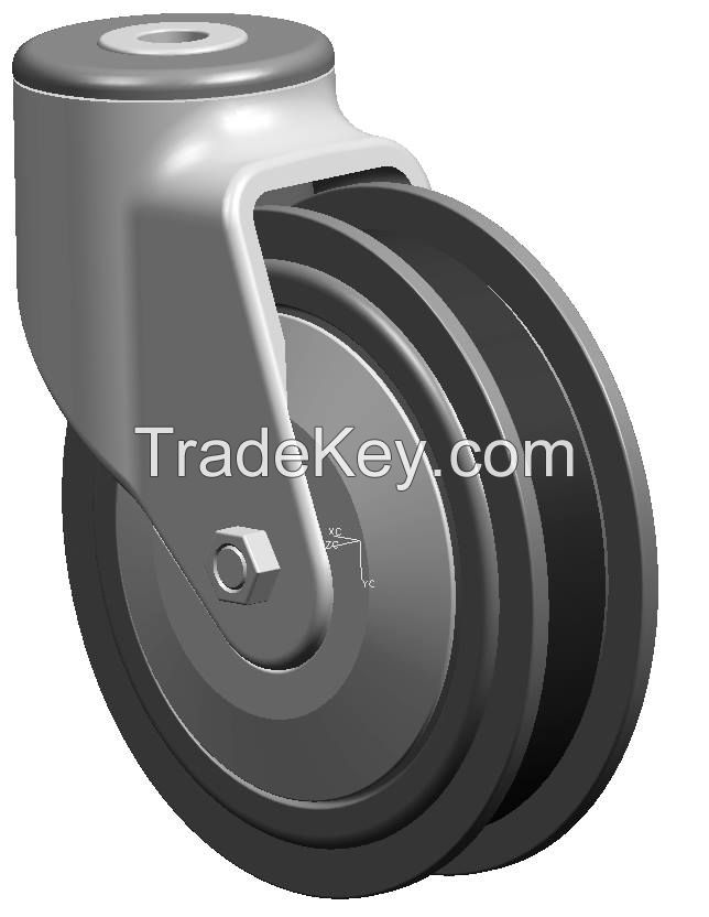 5 Inch Plastic Castors With Walk Way Wheel ( Swivel )