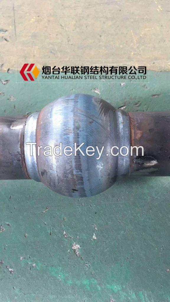 Hot dip galvanized ball connection handrails