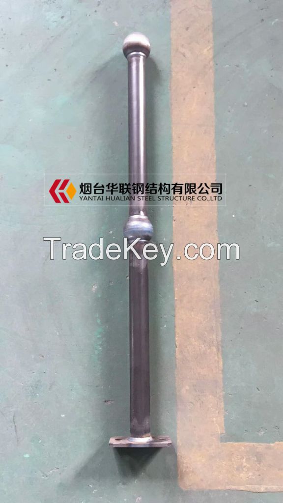 Hot dip galvanized ball connection handrails