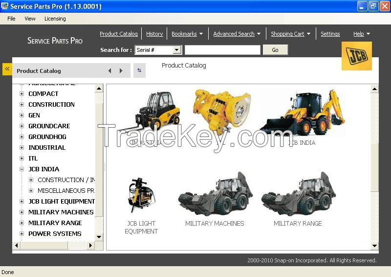 JCB Diagnostic Interface with complete software (Parts catalogs,Service manuals and diagnostic software)