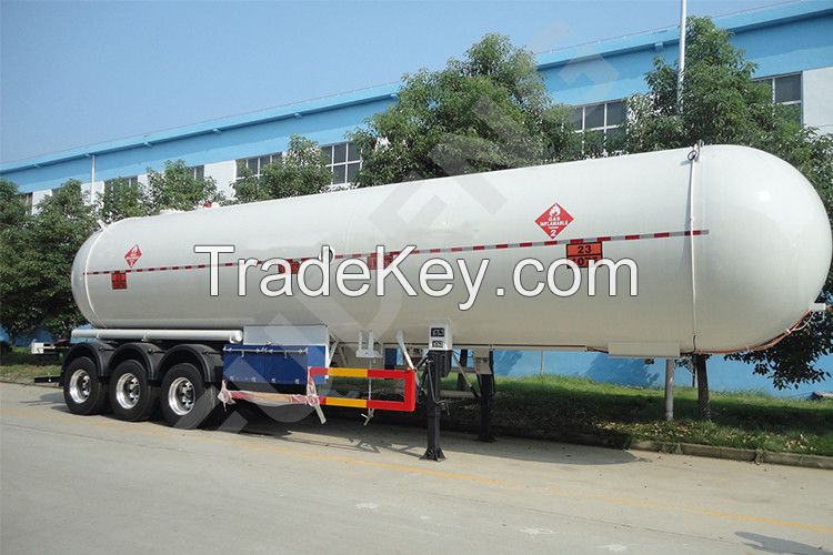 60000L 3 axle lpg gas tank trailer transport truck semi trailers for sale