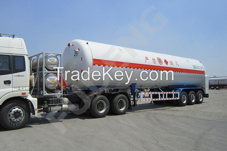 High quality 3 axle lng transport truck semi trailers for sale