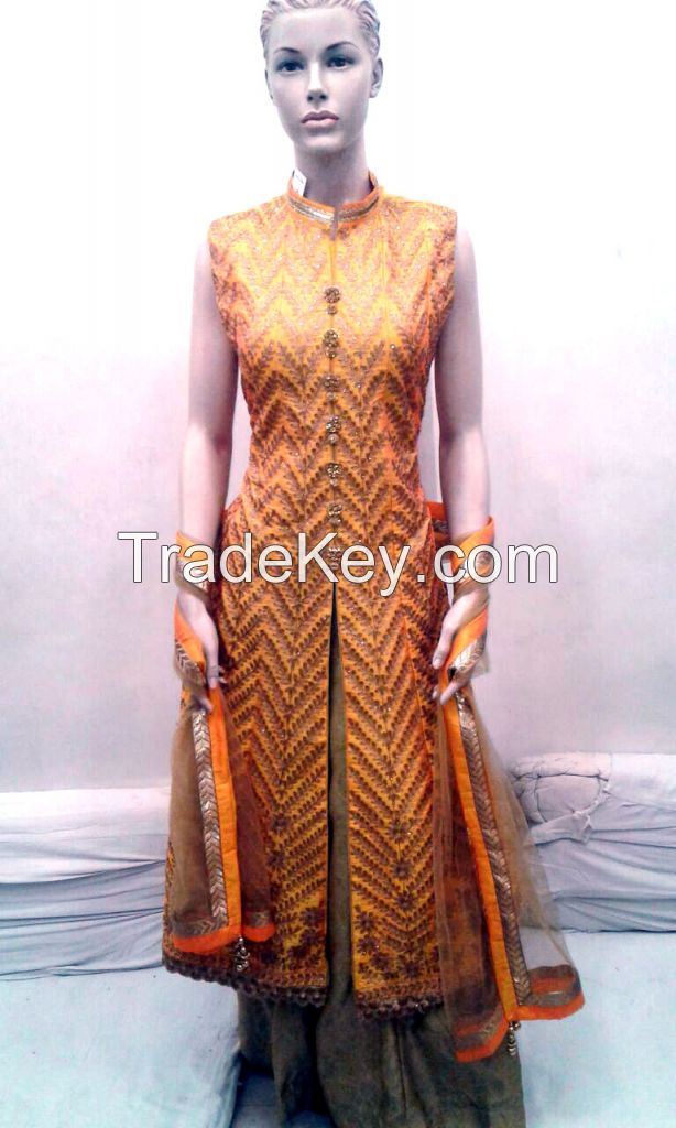 Women Party wear dress only high quality Silk, Tafta, Georget Etc.