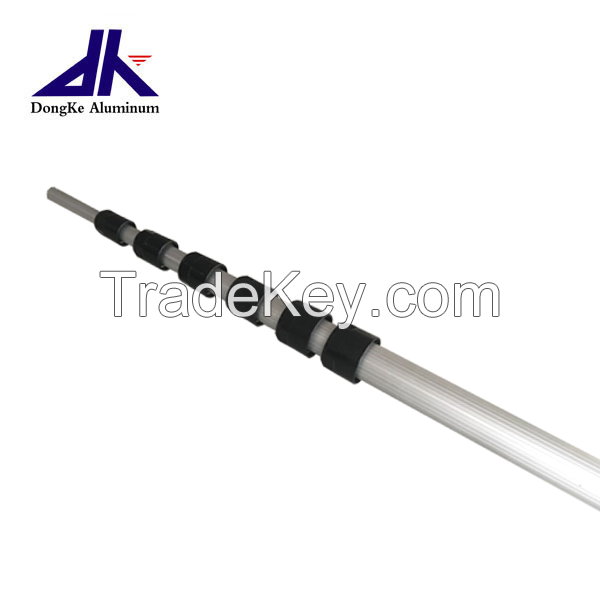 large diameter aluminum telescopic pole with spin lock