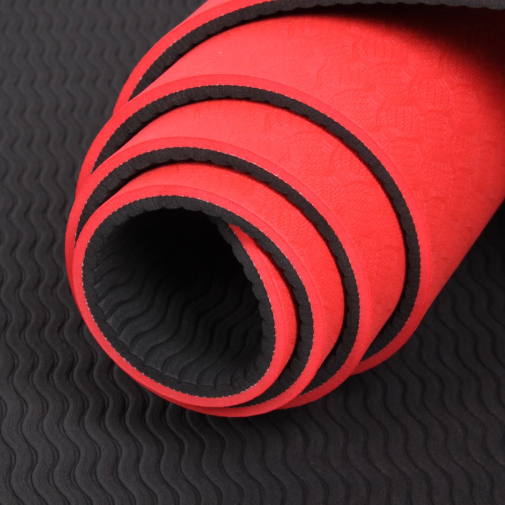China supplier wholesale custom TPE yoga mat colorful eco friendly non-slip with private label