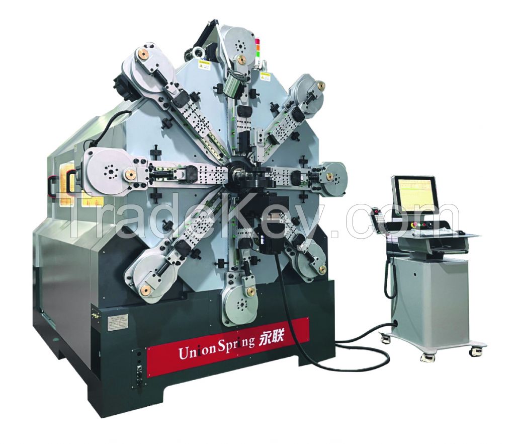 UnionSpring machines US-1260R Camless spring forming machine with separate computer console