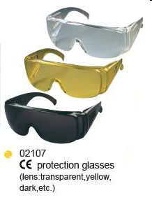 Classic PC safety visitor spectacles with concise design