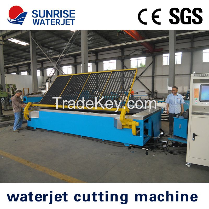 Qver-roll CNC waterjet cutting machine for metal cutting