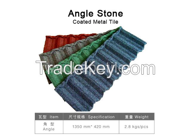 Angle Stone-Coated Metal Tile