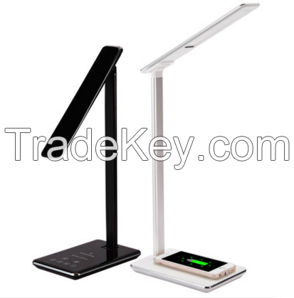 D102 wireless table lamp touch control support wireless charge for smartphone