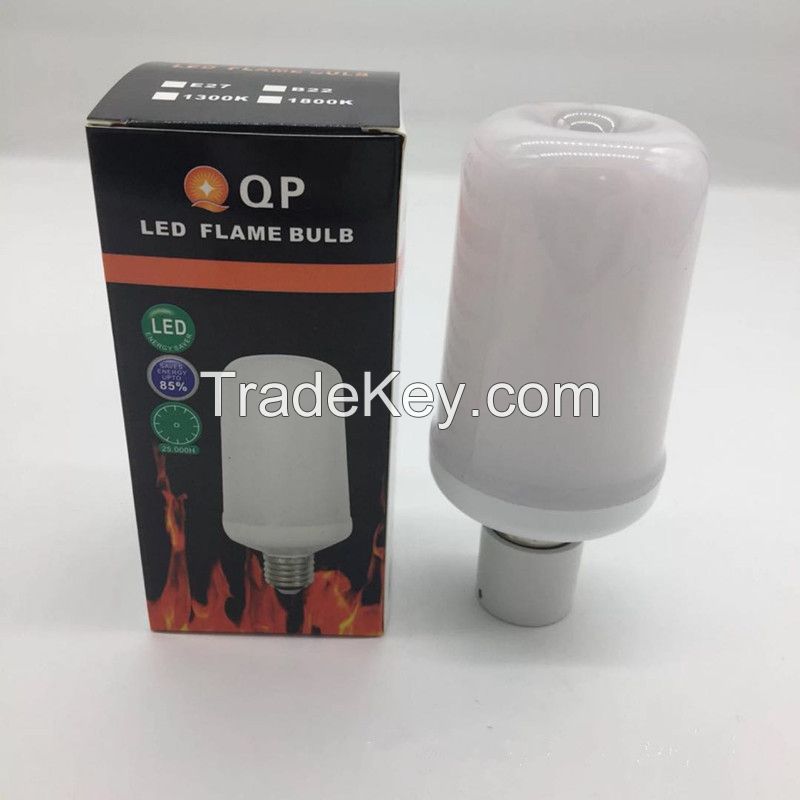 High Quality E27 E26 B22 Led Light Bulb 3W 5W Led Flame Light Lamp