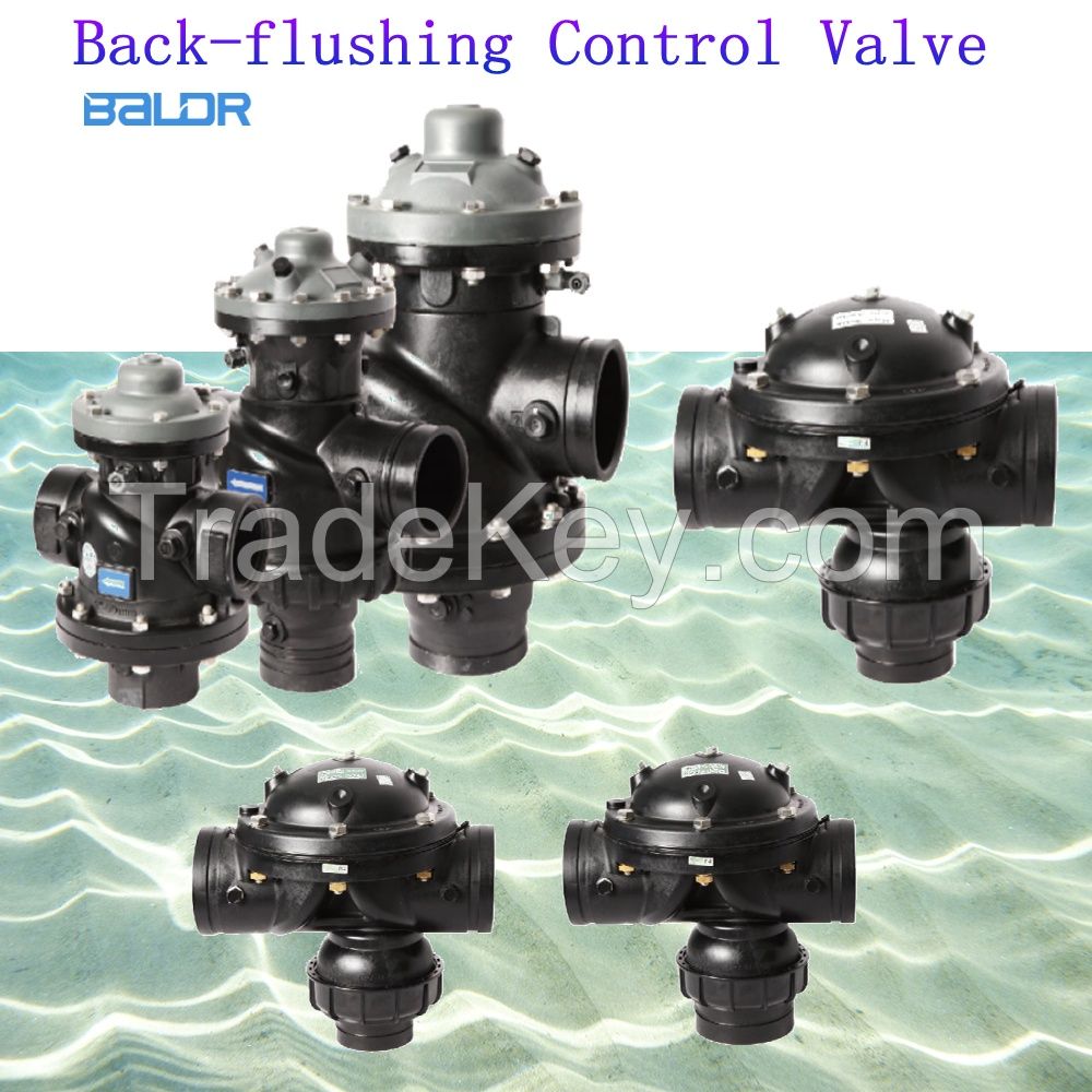 3-way hydraulic drive diaphragm control valves