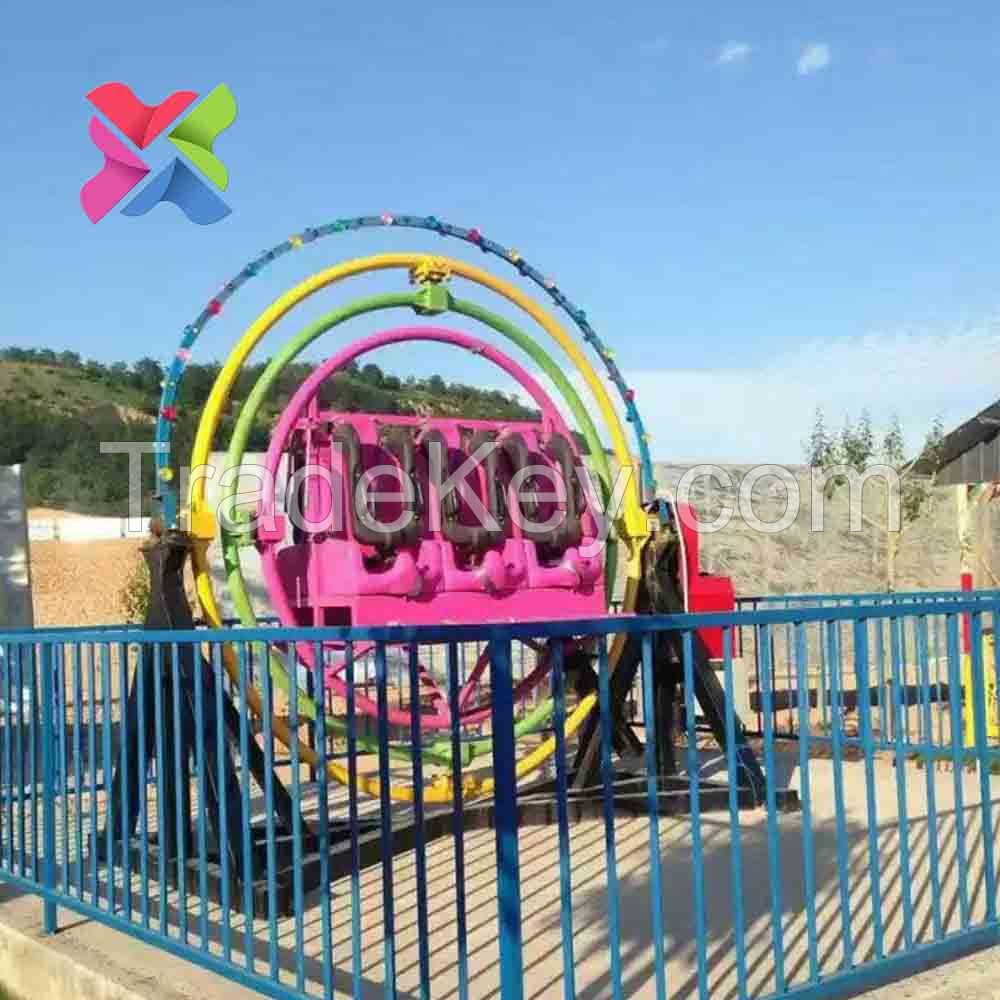 Park entertain mechanical human gyroscope with trailer and cheap price
