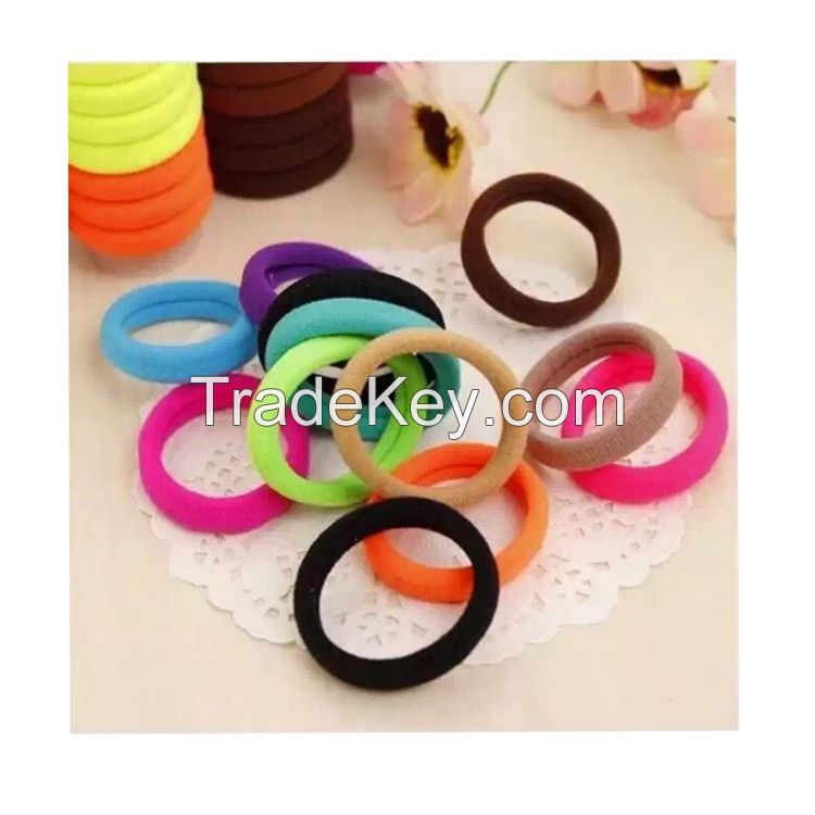 Generic Fashion Tousheng seamless high elastic hair ring hair rope Korean hair accessories hair rubber band rubber band to tie black headdress