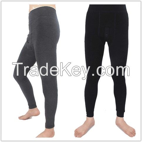 men' sthick warm high wasit plus size stirrup slimming napping outwear tights leggings pants