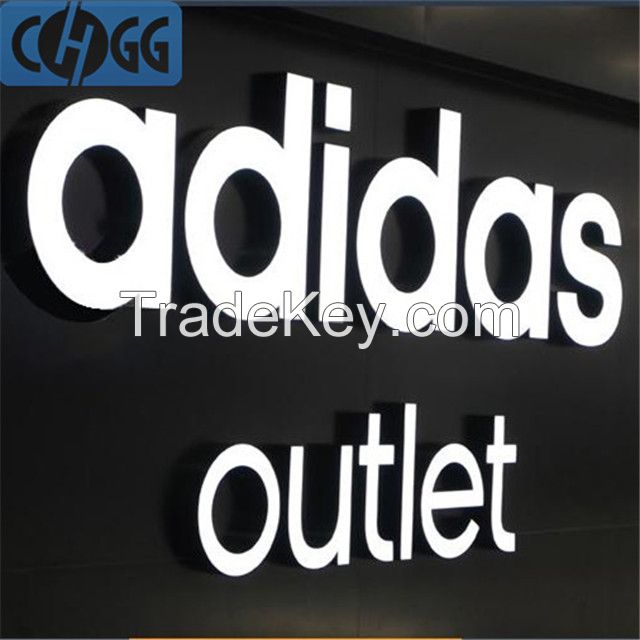 Outdoor 3D high brightness Front Illuminated Acrylic Letter sign