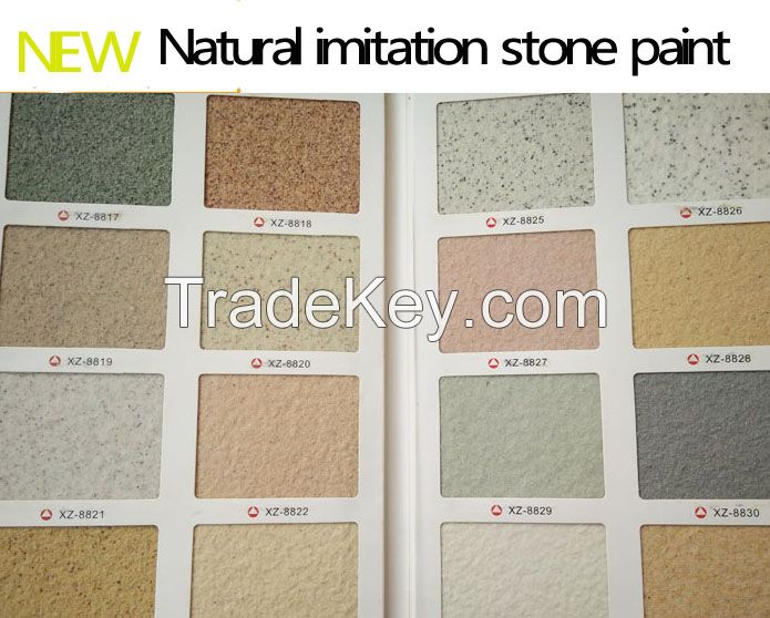 Textured artistic coating  natural colorful Building coating imitation stone wall paint