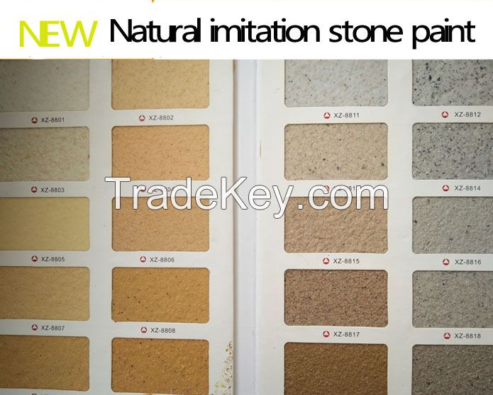 Textured artistic coating  natural colorful Building coating imitation stone wall paint