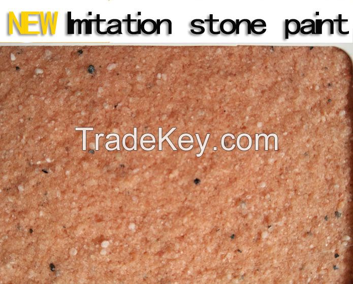 natural colorful Building coating imitation stone paint spraying decration material