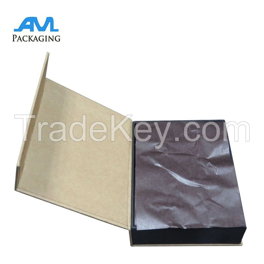 2018 new style hinged cardboard boxes chocolate packing box with paper dividers