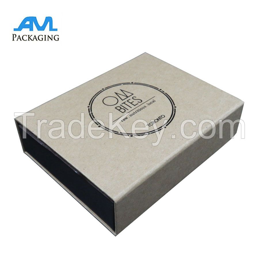 2018 new style hinged cardboard boxes chocolate packing box with paper dividers