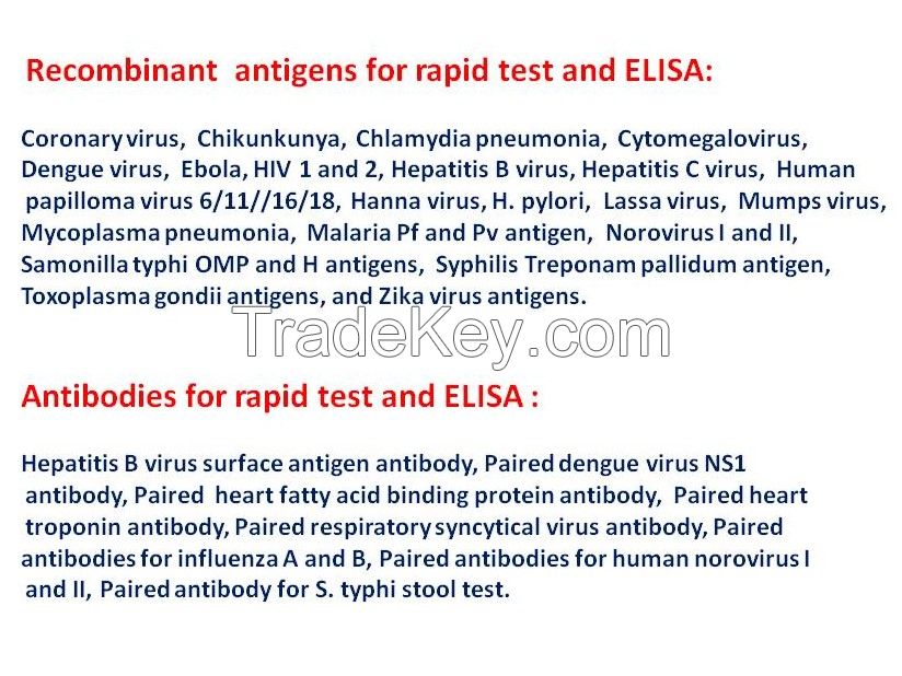 Diagnostic Reagents For Antigen And Antibody