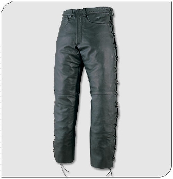 Side Laced Leather Pants