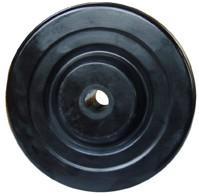 Solid hard rubber wheel