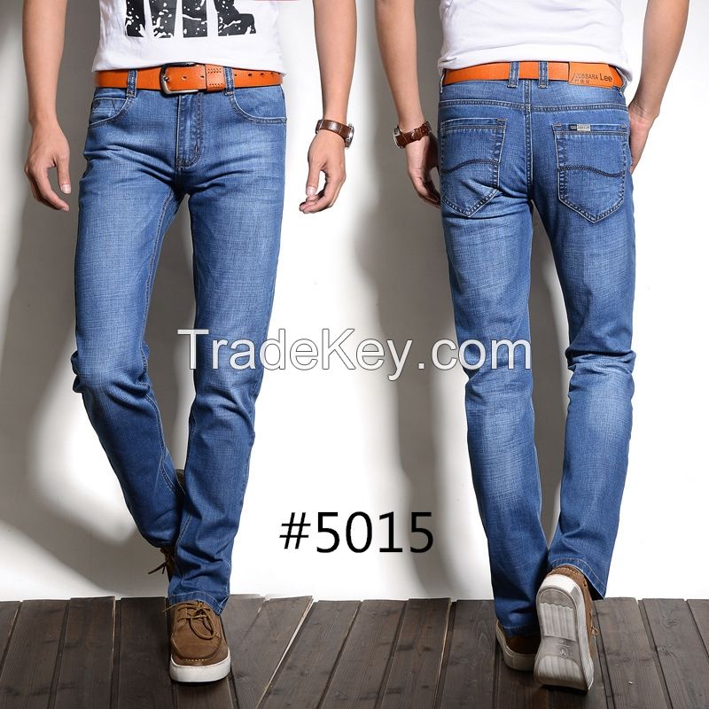 man denim jean manufacturer in China casual relaxed straight cotton skinny jeans men new fashion jeans pants