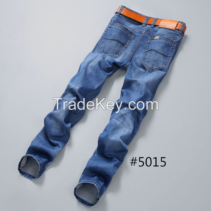 man denim jean manufacturer in China casual relaxed straight cotton skinny jeans men new fashion jeans pants