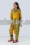 Sika'a Mustard Dashiki Trousers And Top Set