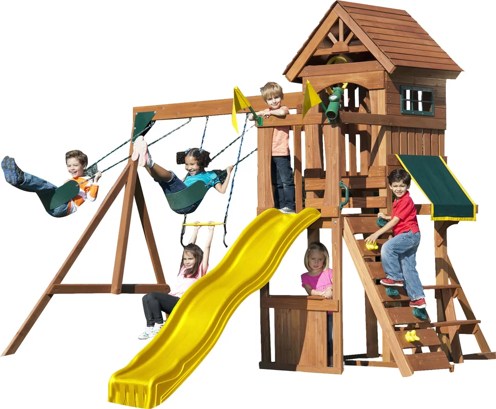 Jamboree Fort Play Swing Set