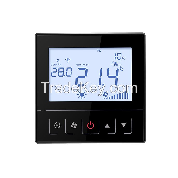 FC221 Touch Key Thermostat of FCU with on/off or 0-10V valve or EC fan
