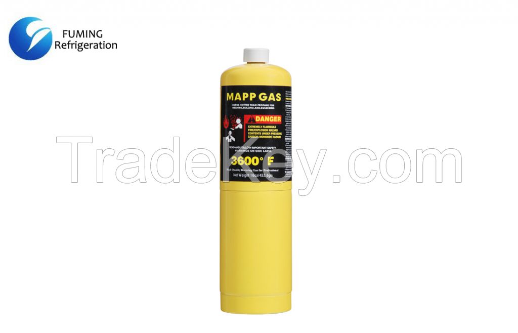 16OZ 453.6g Cylinder Brazing MAPP Gas Hydrocarbons Mixture OEM With Liquid / Gas Form