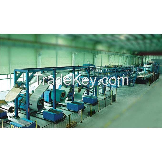 PU Sandwich panel production line for wall /roof/garage door panel